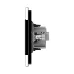 Priza simpla din rama de sticla Schuko cu TV Livolo, negru, VL-C9C1EU1V-12 - imagine 4