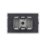 Priza Simpla TV Livolo cu Rama din Sticla - Serie Noua, alb, VL-P9-FCTV-3W - imagine 4