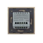 Senzor de Temperatura si Umiditate Livolo cu Rama din Sticla, Protocol Zigbee, auriu, VL-FCEZ-2AP-13 - imagine 4