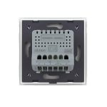 Senzor Control Sunet si Lumini Livolo cu Rama din Sticla, Protocol Zigbee, alb, VL-FCJZ-2WP-11 - imagine 4