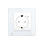 Priza inteligenta pentru perete Livolo ZigBee,16A, Wi-Fi, Compatibil cu Alexa si Google Home, alb, VL-FCTC16AZ-2WP-11