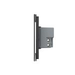 Intrerupator cvadruplu cap scara / cap cruce cu touch Livolo din sticla, standard Italian, protocol ZigBee - Serie noua, negru, VL-FC4SZ-3G-12 - imagine 2