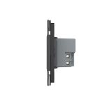 Intrerupator cvadruplu cap scara / cap cruce cu touch Livolo cu rama din sticla, standard Italian - Serie noua, negru, VL-FC4S-3BP-12 - imagine 2