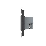 Intrerupator cvadruplu cu touch Livolo cu rama din sticla, standard Italian - Serie noua, negru, VL-FC4-3BP-12 - imagine 2
