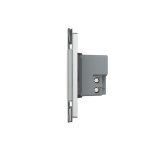 Intrerupator cvadruplu cap scara / cap cruce cu touch Livolo cu rama din sticla, standard Italian, protocol ZigBee - Serie noua, gri, VL-FC4SZ-3IP-15 - imagine 2