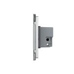 Intrerupator cvadruplu cu touch Livolo cu rama din sticla, protocol ZigBee, standard Italian - Serie noua, gri, VL-FC4Z-3IP-15 - imagine 2