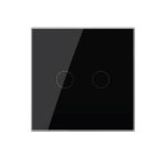 Intrerupator Dublu cu Revenire / Reset cu Touch LIVOLO - Serie Noua, negru, VL-FC2B-2G-2B - imagine 2