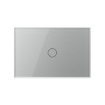 Intrerupator simplu cu touch Livolo din sticla, standard Italian, protocol ZigBee - Serie noua, gri, VL-FC1Z-3G-15 - imagine 2