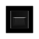 Lampa de veghe LED Livolo cu rama din sticla, negru, VL-FCL1-2BP-12 - imagine 2