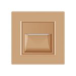 Lampa de veghe LED Livolo cu rama din sticla, auriu, VL-782800611-13 - imagine 2