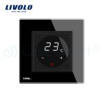 Termostat Livolo pentru sisteme de incalzire electrice, negru, VL-FCQ1-2BPS72-12 - imagine 2