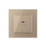 Priza USB Tip C Livolo cu Rama din Sticla, auriu, VL-FCUC-2AP-13 - imagine 3