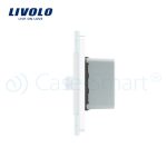 Intrerupator senzor de miscare PIR Livolo cu rama din sticla, alb, VL-FCU-2WP-11 - imagine 3