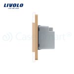 Termostat Livolo pentru sisteme de incalzire electrice, auriu, VL-FCQ1-2APS72-13 - imagine 3
