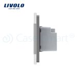 Termostat Livolo pentru sisteme de incalzire electrice, gri, VL-FCQ1-2IPS72-15 - imagine 3