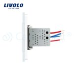 Priza dubla USB Livolo cu rama din sticla, alb, VL-C792USB-11 - imagine 3