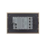 Intrerupator cvadruplu cap scara / cap cruce cu touch Livolo din sticla, standard Italian, protocol ZigBee - Serie noua, auriu, VL-FC4SZ-3G-13 - imagine 4
