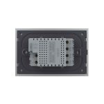 Intrerupator cvadruplu cap scara / cap cruce cu touch Livolo cu rama din sticla, standard Italian - Serie noua, gri, VL-FC4S-3IP-15 - imagine 4