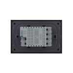 Intrerupator cvadruplu cap scara / cap cruce cu touch Livolo cu rama din sticla, standard Italian - Serie noua, negru, VL-FC4S-3BP-12 - imagine 4