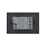 Intrerupator cvadruplu cap scara / cap cruce cu touch Livolo cu rama din sticla, standard Italian, protocol ZigBee - Serie noua, negru, VL-FC4SZ-3BP-12 - imagine 4