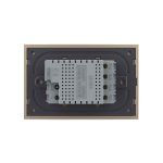 Intrerupator cvadruplu cu touch Livolo cu rama din sticla, protocol ZigBee, standard Italian - Serie noua, auriu, VL-FC4Z-3AP-13 - imagine 4