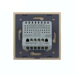 Intrerupator Dublu cu Revenire / Reset cu Touch LIVOLO - Serie Noua, auriu, VL-FC2B-2G-2A - imagine 4