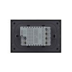 Intrerupator dublu cap scara / cap cruce cu touch Livolo cu rama din sticla, standard Italian - Serie noua, negru, VL-FC2S-3BP-12 - imagine 4