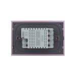 Intrerupator dublu cap scara / cap cruce cu touch Livolo cu rama din sticla, standard Italian - Serie noua, gri, VL-FC2S-3IP-15 - imagine 4