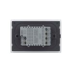 Intrerupator dublu cap scara / cap cruce cu touch Livolo cu rama din sticla, standard Italian - Serie noua, alb, VL-FC2S-3WP-11 - imagine 4