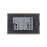 Intrerupator dublu wireless cu touch Livolo cu rama din sticla, standard Italian - Serie noua, auriu, VL-FC2R-3AP-13 - imagine 4