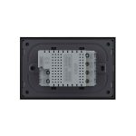 Intrerupator dublu wireless cu touch Livolo cu rama din sticla, standard Italian - Serie noua, negru, VL-FC2R-3BP-12 - imagine 4