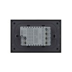 Intrerupator dublu cap scara / cap cruce cu touch Livolo cu rama din sticla, standard Italian, protocol ZigBee - Serie noua, negru, VL-FC2SZ-3BP-12 - imagine 4