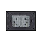 Intrerupator simplu cap scara / cap cruce cu touch Livolo cu rama din sticla, standard Italian, protocol ZigBee - Serie noua, negru, VL-FC1SZ-3BP-12 - imagine 4