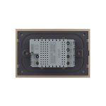 Intrerupator simplu cap scara / cap cruce cu touch Livolo cu rama din sticla, standard Italian - Serie noua, auriu, VL-FC1S-3AP-13 - imagine 4