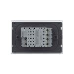 Intrerupator triplu cap scara / cap cruce cu touch Livolo din sticla, standard Italian, protocol ZigBee - Serie noua, alb, VL-FC3SZ-3G-11 - imagine 4