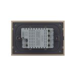 Intrerupator triplu cap scara / cap cruce cu touch Livolo din sticla, standard Italian, protocol ZigBee - Serie noua, auriu, VL-FC3SZ-3G-13 - imagine 4