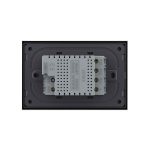 Intrerupator triplu cap scara / cap cruce cu touch Livolo din sticla, standard Italian, protocol ZigBee - Serie noua, negru, VL-FC3SZ-3G-12 - imagine 4