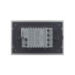 Intrerupator triplu cu touch Livolo cu rama din sticla, standard Italian - Serie noua, gri, VL-FC3-3IP-15 - imagine 4