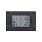 Intrerupator triplu cu touch Livolo cu rama din sticla, protocol ZigBee, standard Italian - Serie noua, negru, VL-FC3Z-3BP-12 - imagine 4