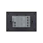 Intrerupator triplu cu touch Livolo din sticla, standard Italian, protocol ZigBee - Serie noua, negru, VL-FC3Z-3G-12 - imagine 4