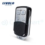 Intrerupator dublu wireless cu touch Livolo din sticla si telecomanda inclusa-standard italian, alb, VL-C2/C902R-81 - imagine 4