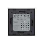 Priza USB Tip C Livolo cu Rama din Sticla, negru, VL-FCUC-2BP-12 - imagine 4
