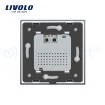 Intrerupator senzor de miscare PIR Livolo cu rama din sticla, alb, VL-FCU-2WP-11 - imagine 4