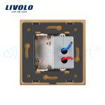 Priza USB Livolo cu rama din sticla, auriu, VL-C791USB-13 - imagine 4