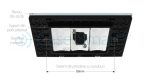 Priza cu mufa pentru microfon Livolo cu rama din sticla - standard italian, negru, VL-C391M1-82 - imagine 2