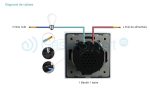 Intrerupator simplu + simplu cu touch Livolo din sticla, negru, VL-C701/C701-12 - imagine 4