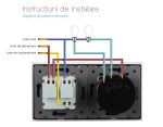 Intrerupator dublu + priza simpla Livolo rama din sticla, gri, VL-C702-12/C7-C1EU-15 - imagine 2