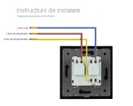 Priza simpla Livolo cu rama din sticla, alb, VL-C7C1EU-11 - imagine 5