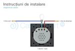 Intrerupator cu variator cu touch Livolo din sticla, negru, VL-C701D-12 - imagine 3