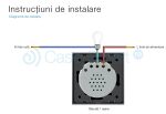 Intrerupator wireless cu variator cu touch Livolo din sticla, negru, VL-C701DR-12 - imagine 4